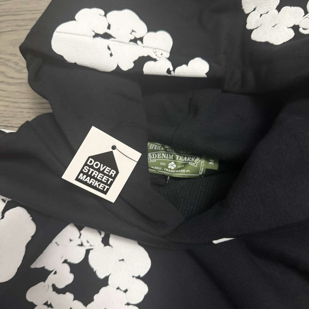 Black Denim tears hoodie size medium - Picture 2 of 6